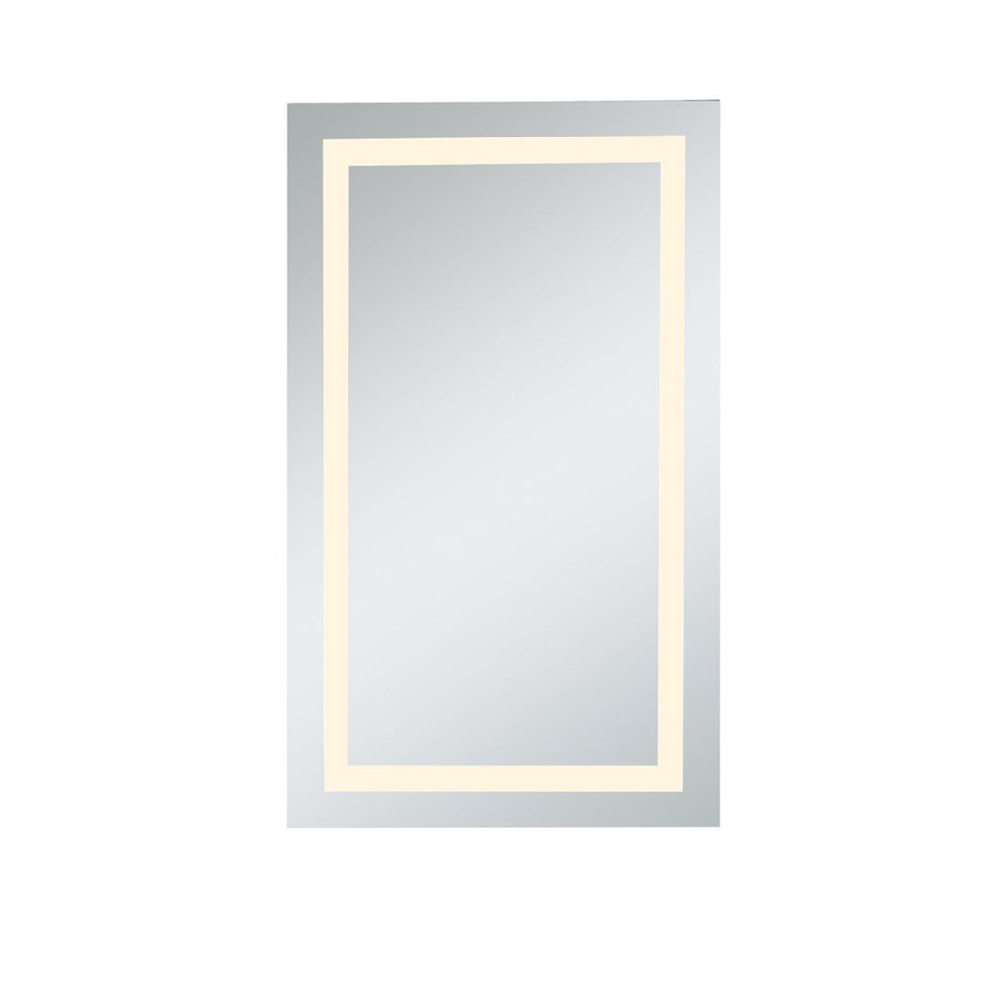 Led Electric Mirror Rectangle W24inH40in Dimmable 3000K - View 4 - Joshua Marshal
