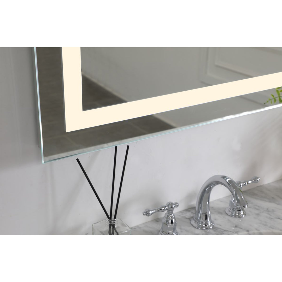 Led Electric Mirror Rectangle W24inH40in Dimmable 3000K - View 6 - Joshua Marshal