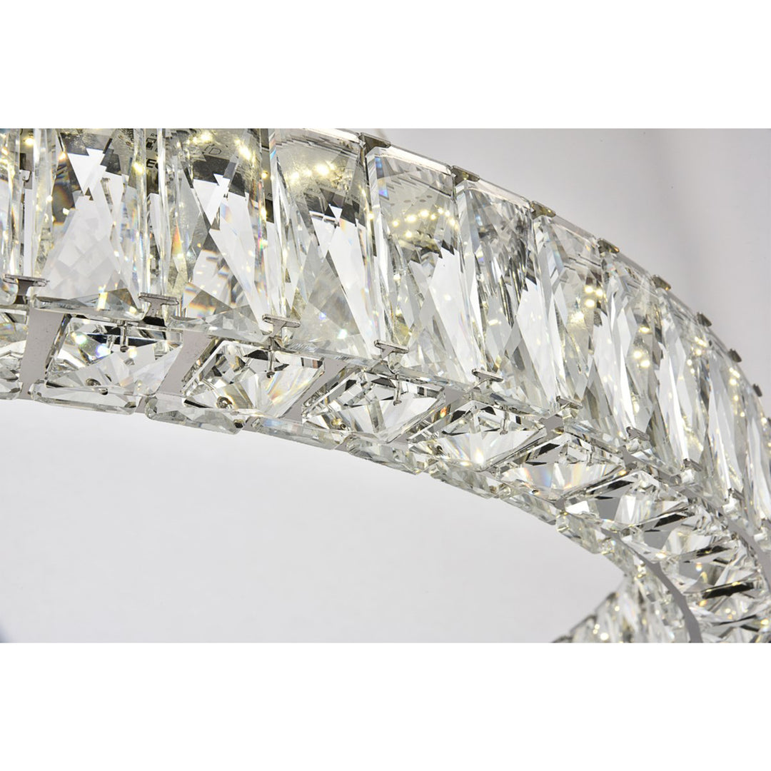 Integrated LED chip light Chrome Chandelier Clear Royal Cut Crystal - View 5 - Joshua Marshal