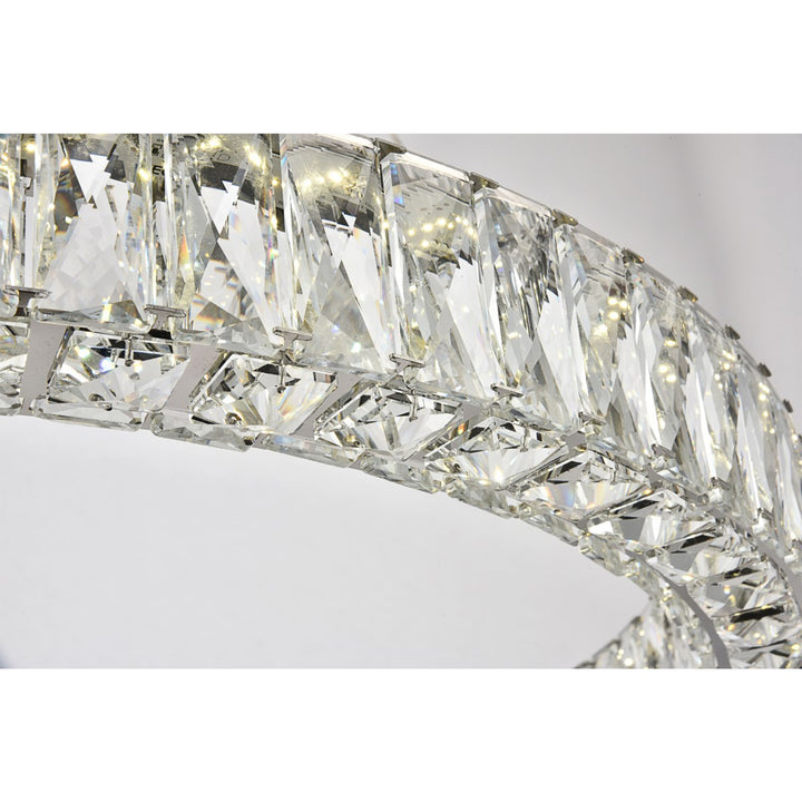 Integrated LED chip light Chrome Chandelier Clear Royal Cut Crystal - View 5 - Joshua Marshal