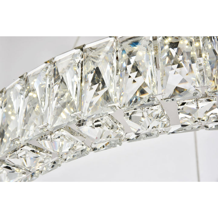 Integrated LED chip light Chrome Chandelier Clear Royal Cut Crystal - View 5 - Joshua Marshal