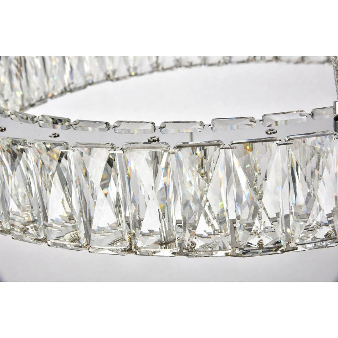 Integrated LED chip light Chrome Chandelier Clear Royal Cut Crystal - View 6 - Joshua Marshal