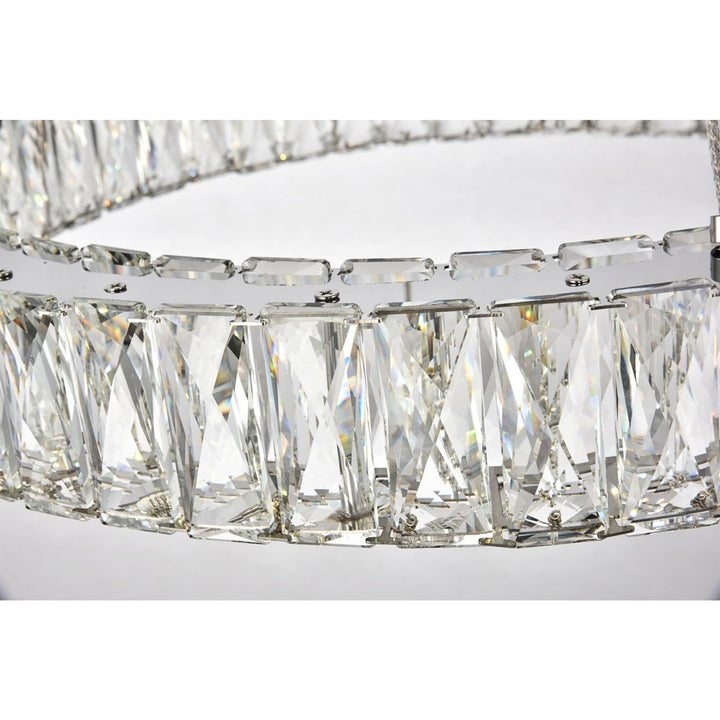 Integrated LED chip light Chrome Chandelier Clear Royal Cut Crystal - View 6 - Joshua Marshal