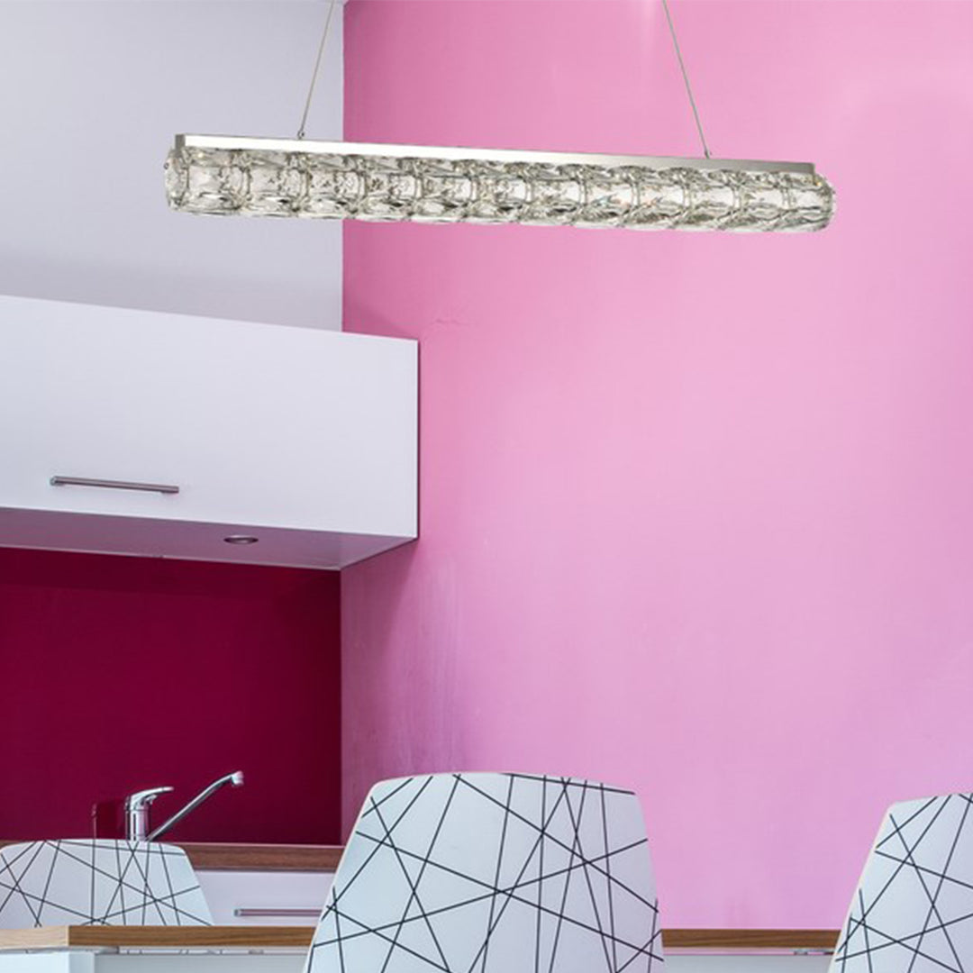 Integrated LED chip light Chrome Chandelier Clear Royal Cut Crystal Chrome Finish - LIGHTING by Joshua Marshal