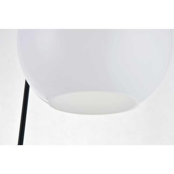 3 Lights Black Pendant With Frosted White Glass - View 6 - Joshua Marshal