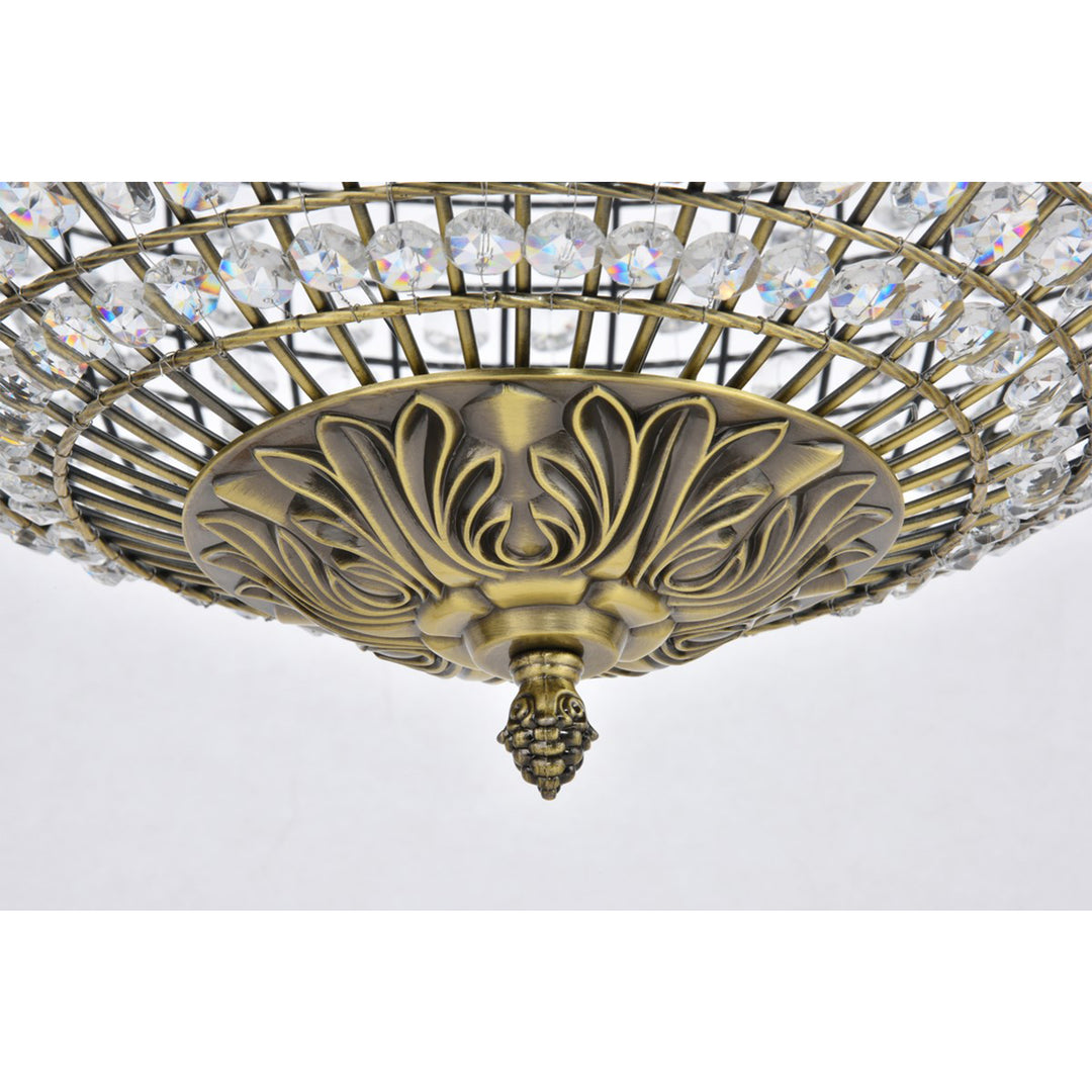 4 light 20 inch antique bronze pendant - View 6 - Joshua Marshal