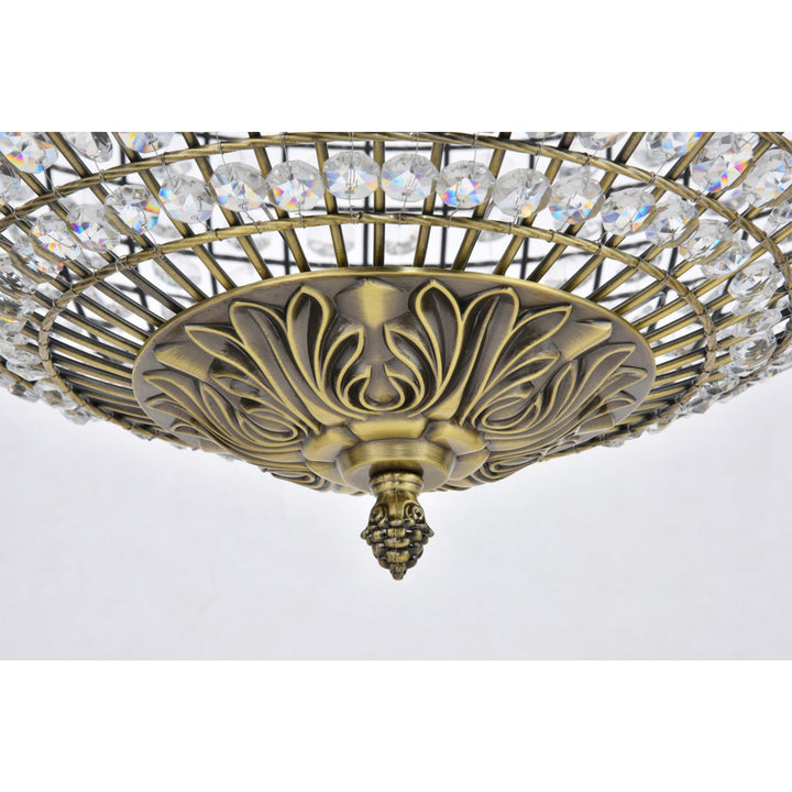 4 light 20 inch antique bronze pendant - View 6 - Joshua Marshal