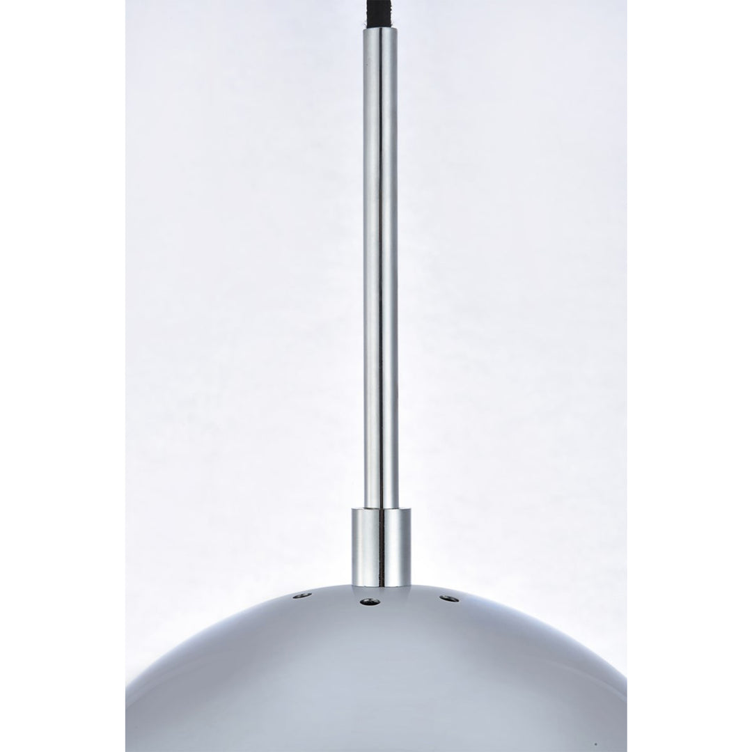 1 Light Chrome Pendant With Clear Glass - View 6 - Joshua Marshal