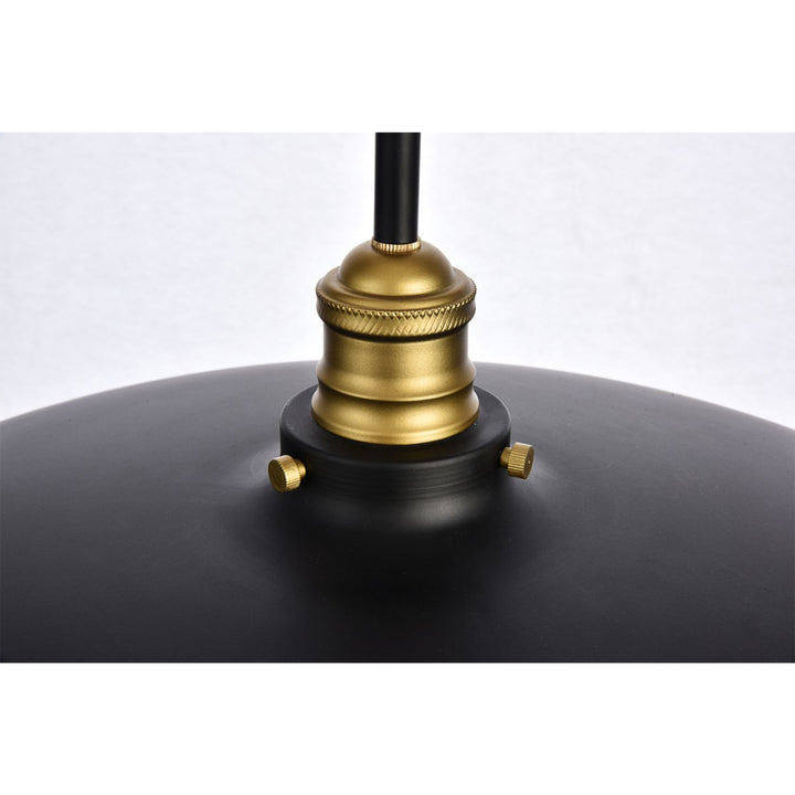 Collection Chandelier D20.5 H6.5 Lt:3 Black and Brass Finish - View 6 - Joshua Marshal