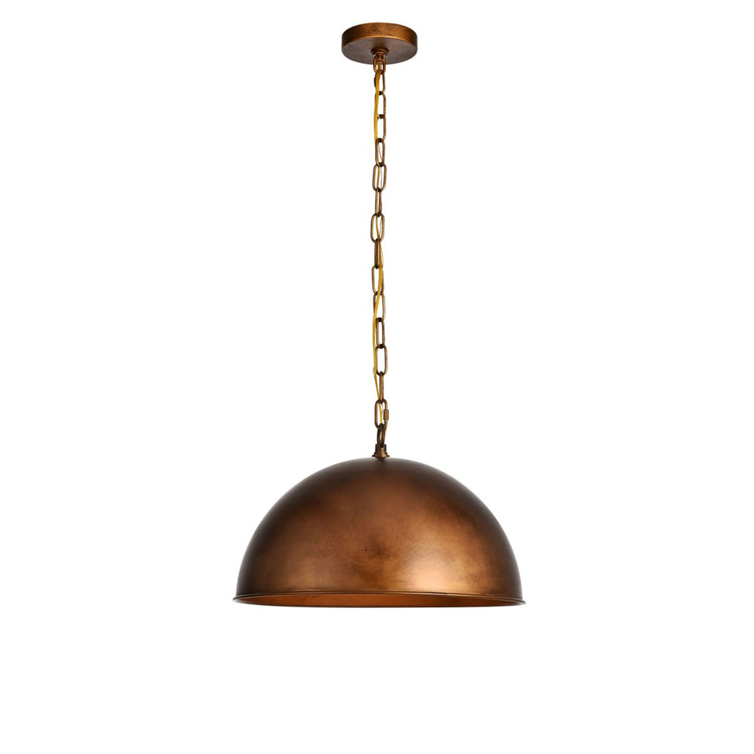 Collection Pendant D15 H10 Lt:1 Manual Brass Finish - View 3 - Joshua Marshal