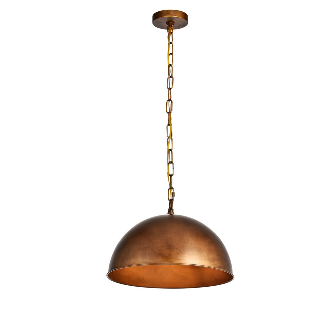 Collection Pendant D15 H10 Lt:1 Manual Brass Finish - View 4 - Joshua Marshal