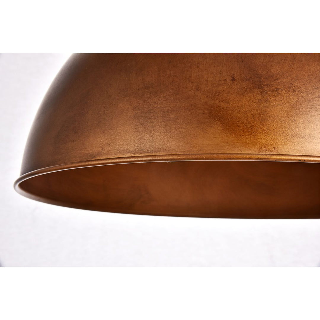 Collection Pendant D15 H10 Lt:1 Manual Brass Finish - View 5 - Joshua Marshal