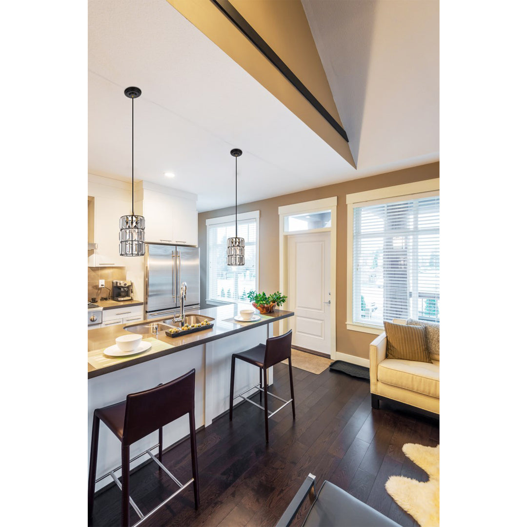 Collection Pendant D7.1 H11.5 Lt:1 Oil rubbed bronze Finish - View 2 - Joshua Marshal