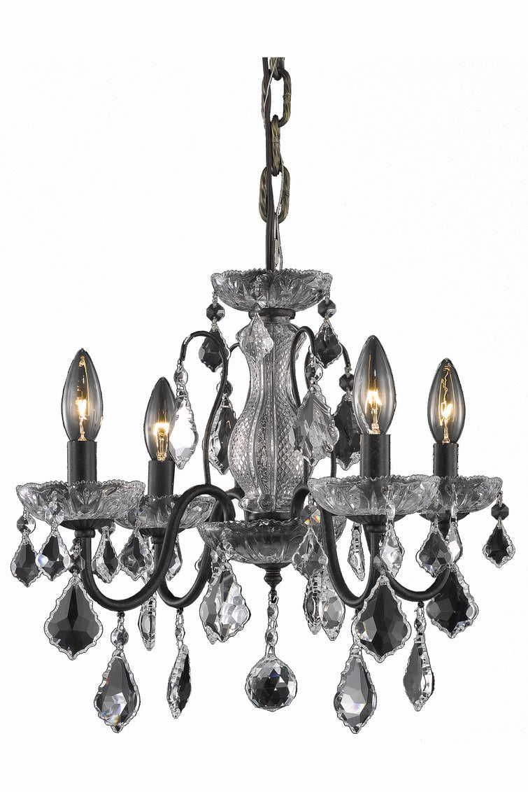 Collection Pendant D17in H15in Lt:4 Dark Bronze Finish - View 3 - Joshua Marshal
