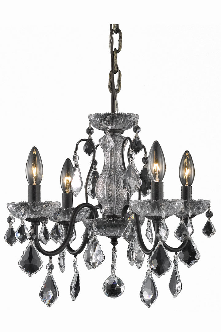 Collection Pendant D17in H15in Lt:4 Dark Bronze Finish - View 3 - Joshua Marshal