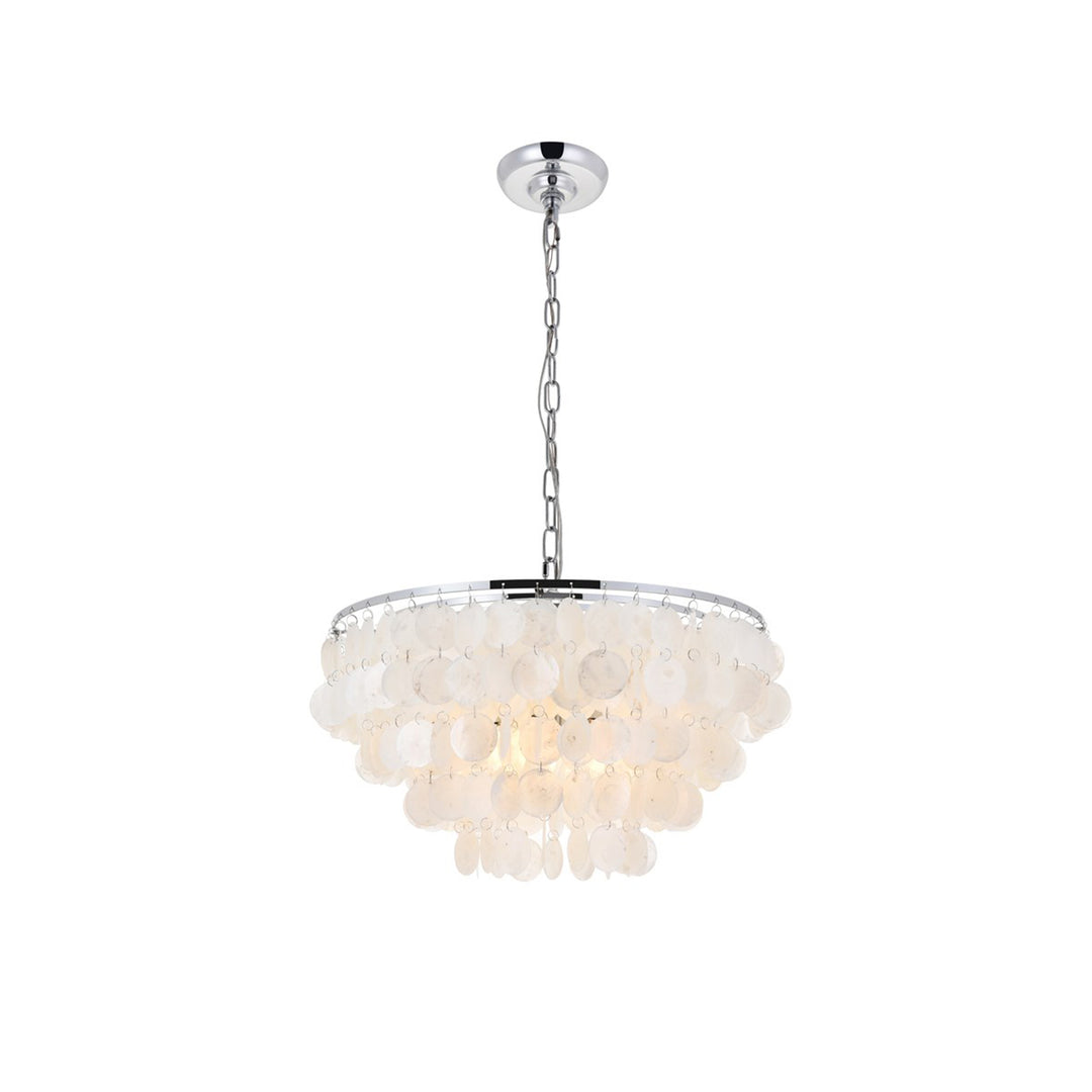 4 Light Chrome Pendant - View 4 - Joshua Marshal
