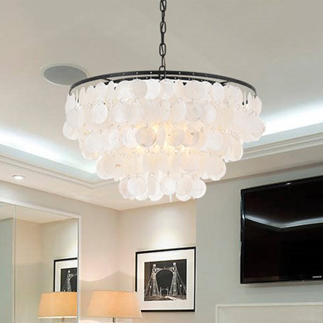 4 Light Black Pendant Black And White Finish - LIGHTING by Joshua Marshal