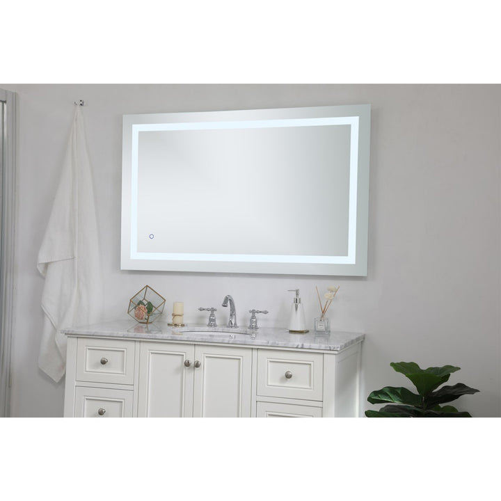 30In X 48In Hardwired Led Mirror With Touch Sensor And Color Changing - View 2 - Joshua Marshal