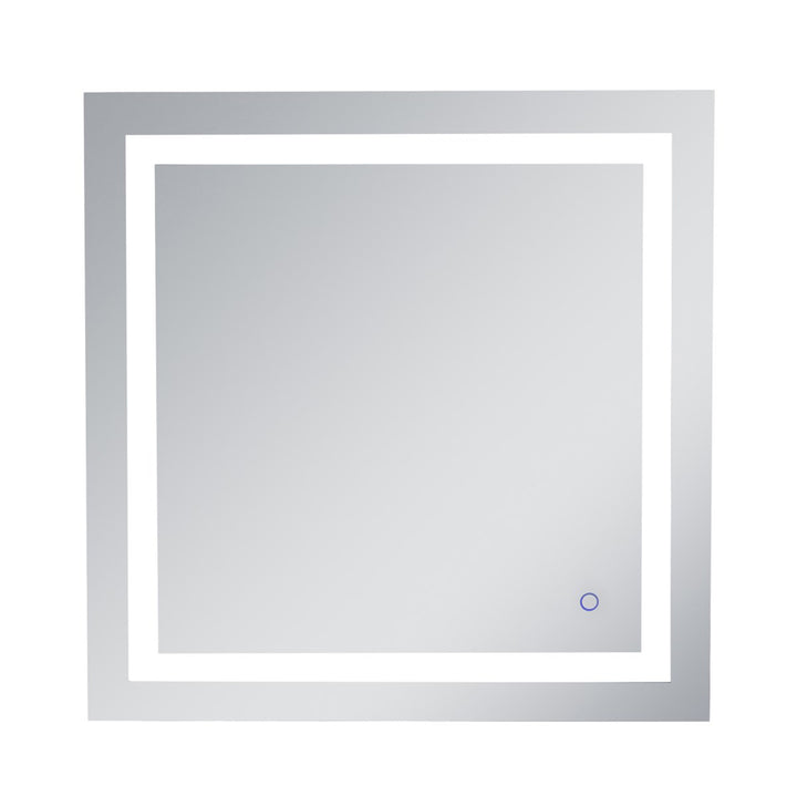 30In X 30In Hardwired Led Mirror With Touch Sensor And Color Changing - View 3 - Joshua Marshal
