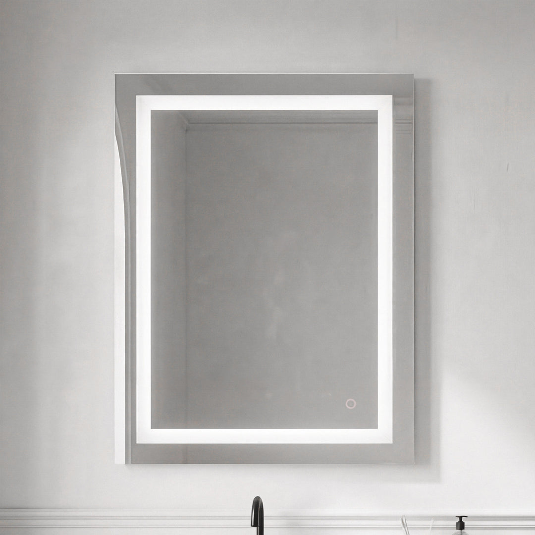 27In X 36In Hardwired Led Mirror With Touch Sensor And Color Changing Silver Finish - DECOR by Joshua Marshal