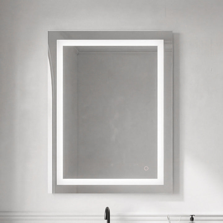 27In X 36In Hardwired Led Mirror With Touch Sensor And Color Changing Silver Finish - DECOR by Joshua Marshal