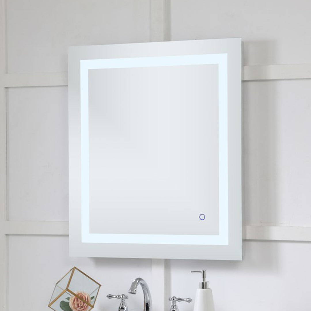 27In X 30In Hardwired Led Mirror With Touch Sensor And Color Changing Silver Finish - DECOR by Joshua Marshal