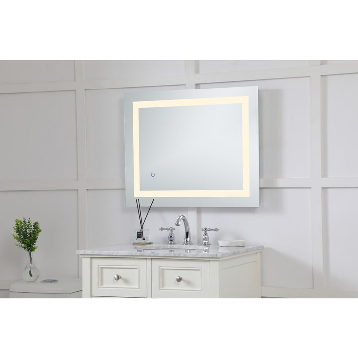 24In X 30In Hardwired Led Mirror With Touch Sensor And Color Changing - View 3 - Joshua Marshal