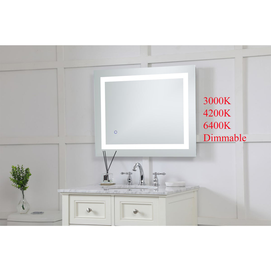 24In X 30In Hardwired Led Mirror With Touch Sensor And Color Changing - View 5 - Joshua Marshal