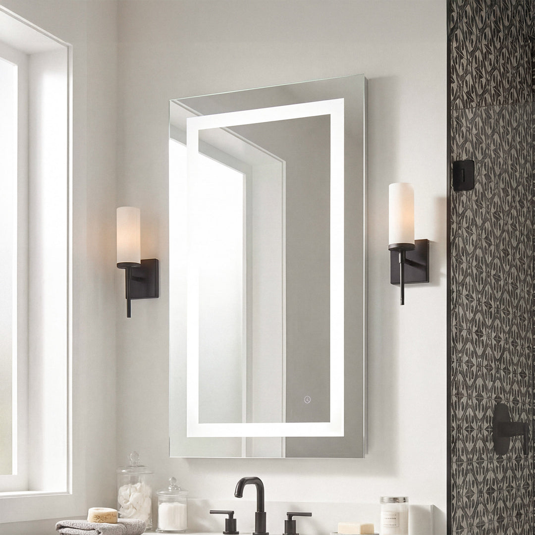 20In X 36In Hardwired Led Mirror With Touch Sensor And Color Changing Silver Finish - DECOR by Joshua Marshal