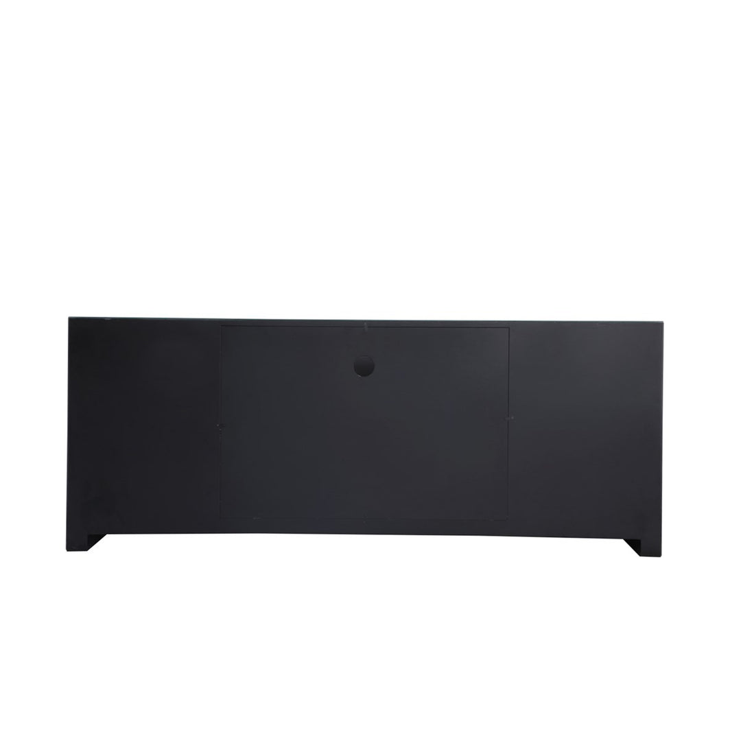 59 In. Crystal Mirrored Tv Stand - View 6 - Joshua Marshal