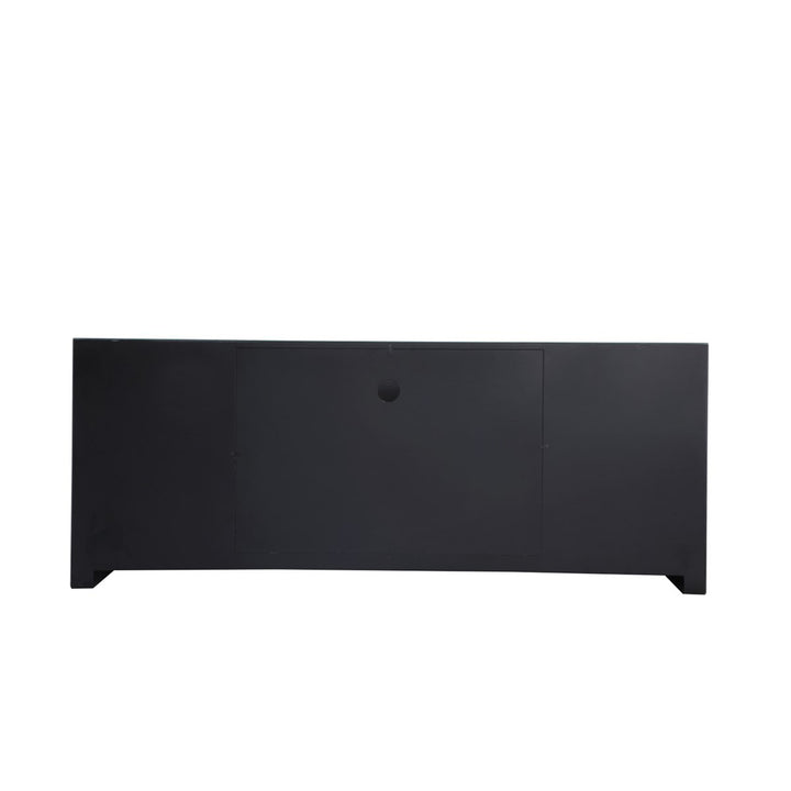 59 In. Crystal Mirrored Tv Stand - View 6 - Joshua Marshal
