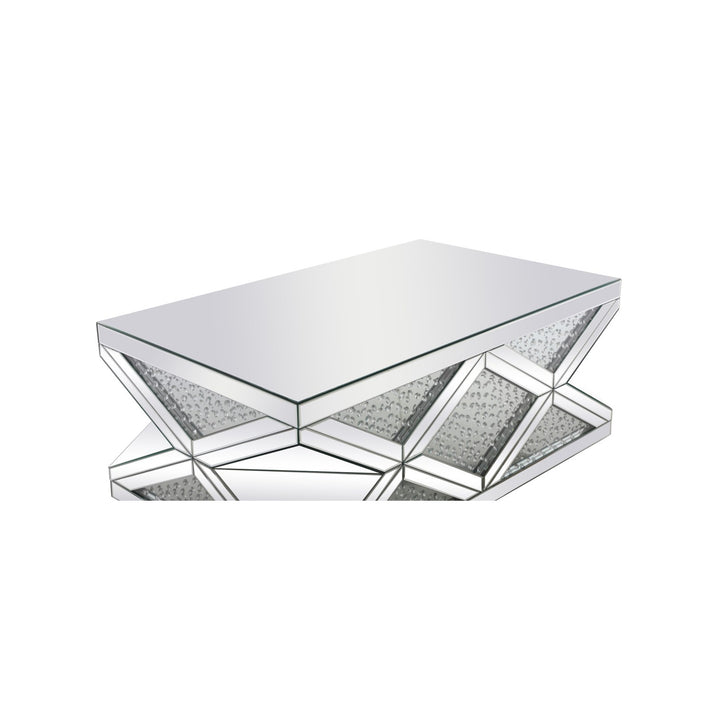 47.5 Inch Rectangle Crystal Coffee Table Clear Royal Cut Crystal - View 5 - Joshua Marshal