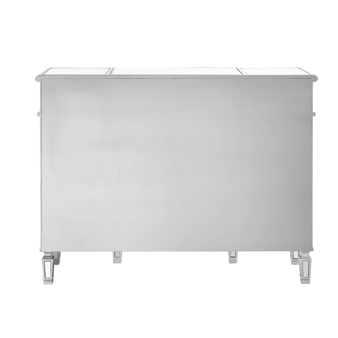 3 Drawer 4 Door Cabinet 48 .In. X 14 In. X 36 In. In Silver Clear - View 6 - Joshua Marshal