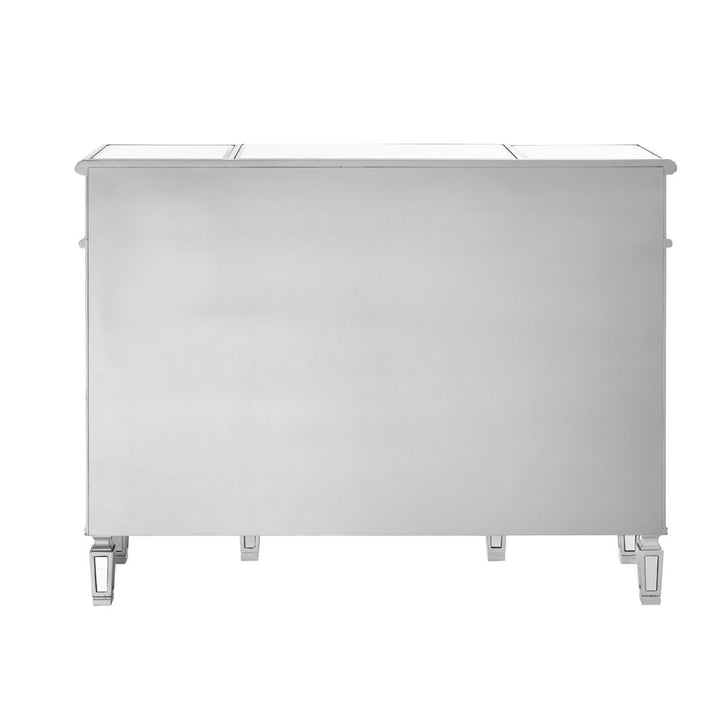 3 Drawer 4 Door Cabinet 48 .In. X 14 In. X 36 In. In Silver Clear - View 6 - Joshua Marshal