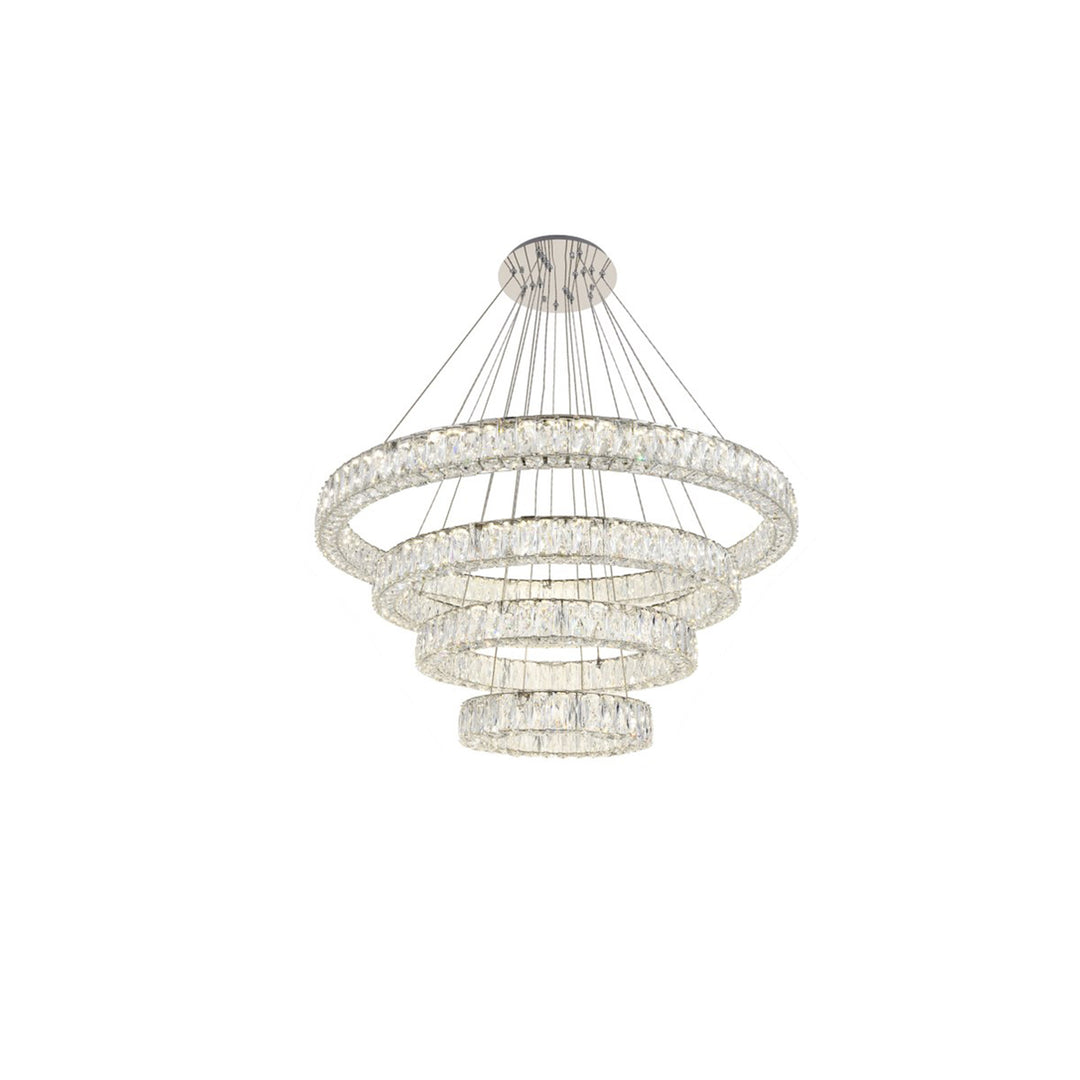 Integrated Led Chip Light Chrome Chandelier Clear Royal Cut Crystal - View 4 - Joshua Marshal