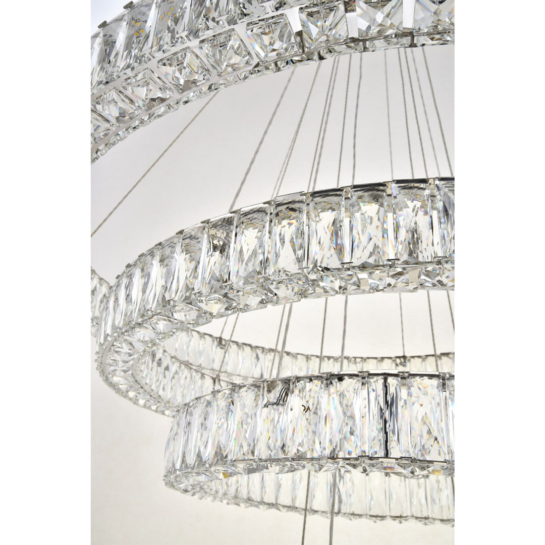 Integrated Led Chip Light Chrome Chandelier Clear Royal Cut Crystal - View 5 - Joshua Marshal