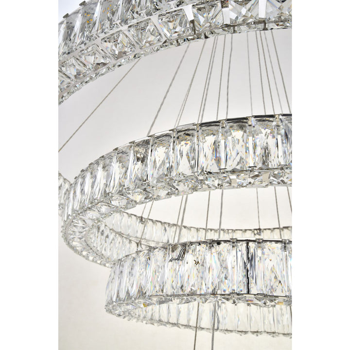 Integrated Led Chip Light Chrome Chandelier Clear Royal Cut Crystal - View 5 - Joshua Marshal