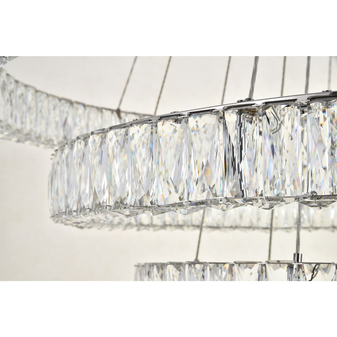 Integrated Led Chip Light Chrome Chandelier Clear Royal Cut Crystal - View 6 - Joshua Marshal