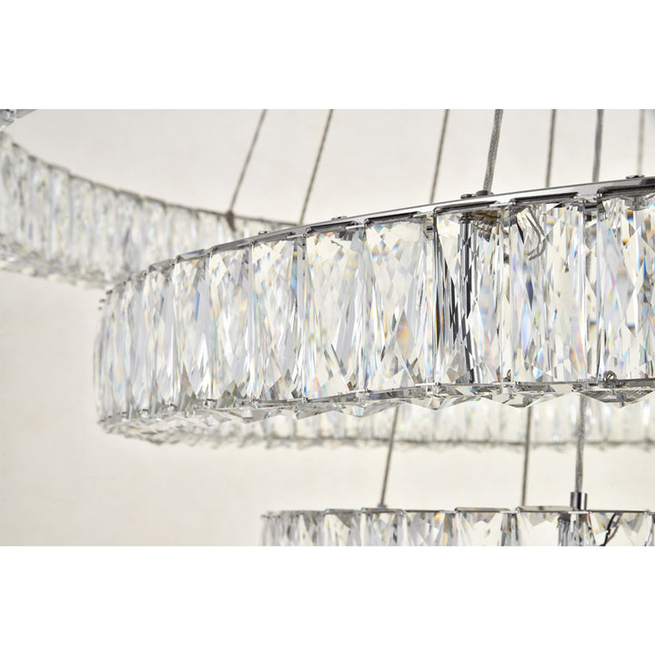 Integrated Led Chip Light Chrome Chandelier Clear Royal Cut Crystal - View 6 - Joshua Marshal