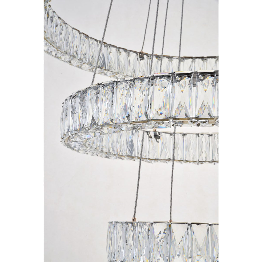 Integrated Led Chip Light Gold Chandelier Clear Royal Cut Crystal - View 5 - Joshua Marshal