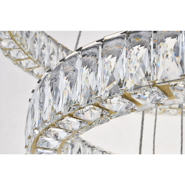 Integrated Led Chip Light Gold Chandelier Clear Royal Cut Crystal - View 6 - Joshua Marshal