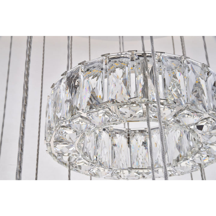 Integrated Led Chip Light Chrome Chandelier Clear Royal Cut Crystal - View 5 - Joshua Marshal