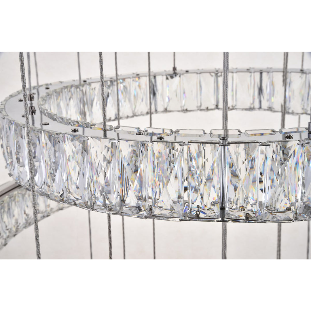 Integrated Led Chip Light Chrome Chandelier Clear Royal Cut Crystal - View 6 - Joshua Marshal