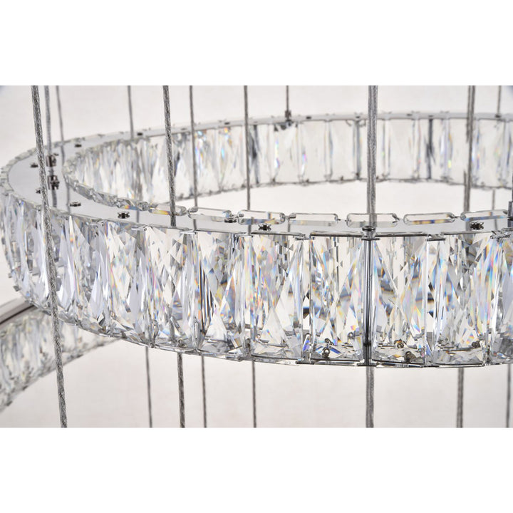 Integrated Led Chip Light Chrome Chandelier Clear Royal Cut Crystal - View 6 - Joshua Marshal
