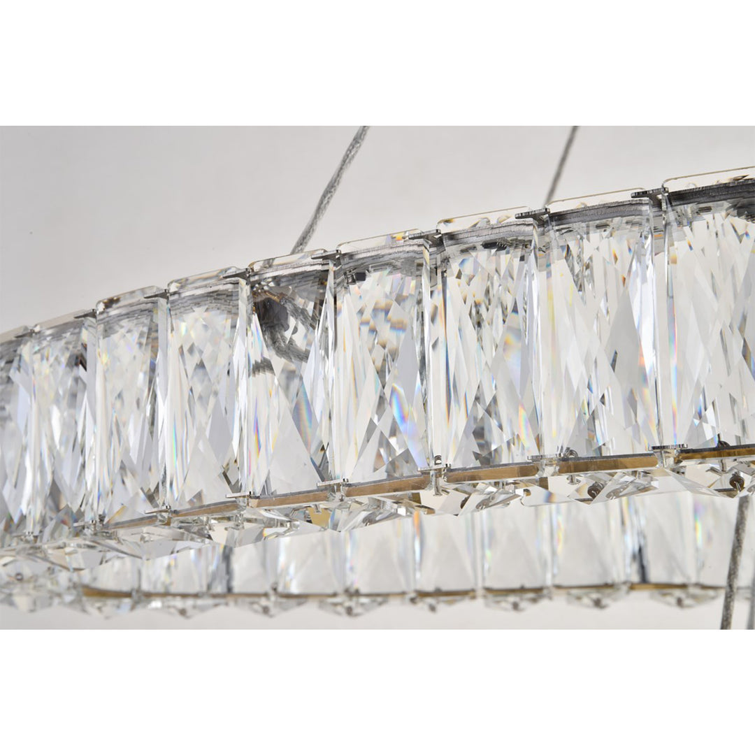 Integrated Led Light Gold Chandelier Clear Royal Cut Crystal - View 6 - Joshua Marshal
