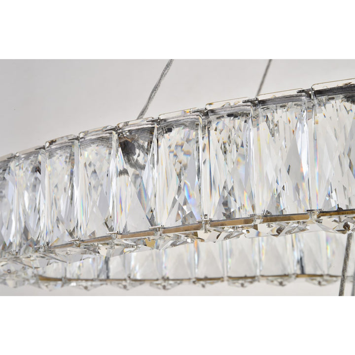 Integrated Led Light Gold Chandelier Clear Royal Cut Crystal - View 6 - Joshua Marshal