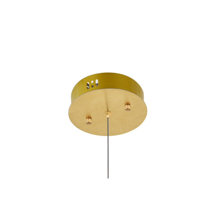 Led Light Gold Pendant Clear Royal Cut Crystal - View 5 - Joshua Marshal