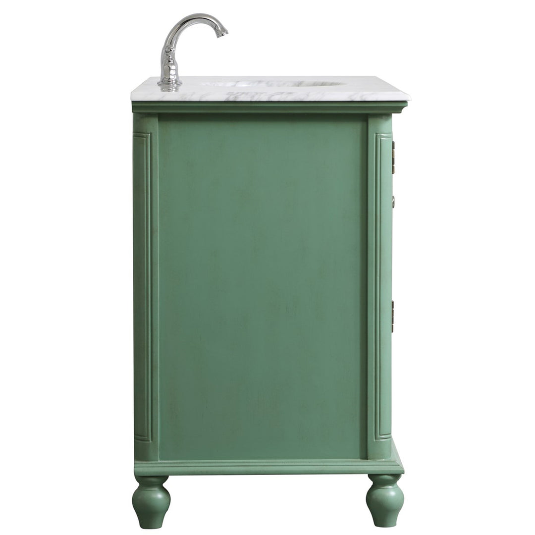 42 Inch Single Bathroom Vanity In Vintage Mint - View 6 - Joshua Marshal