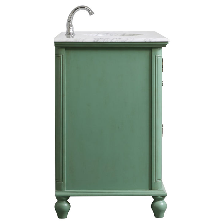 42 Inch Single Bathroom Vanity In Vintage Mint - View 6 - Joshua Marshal
