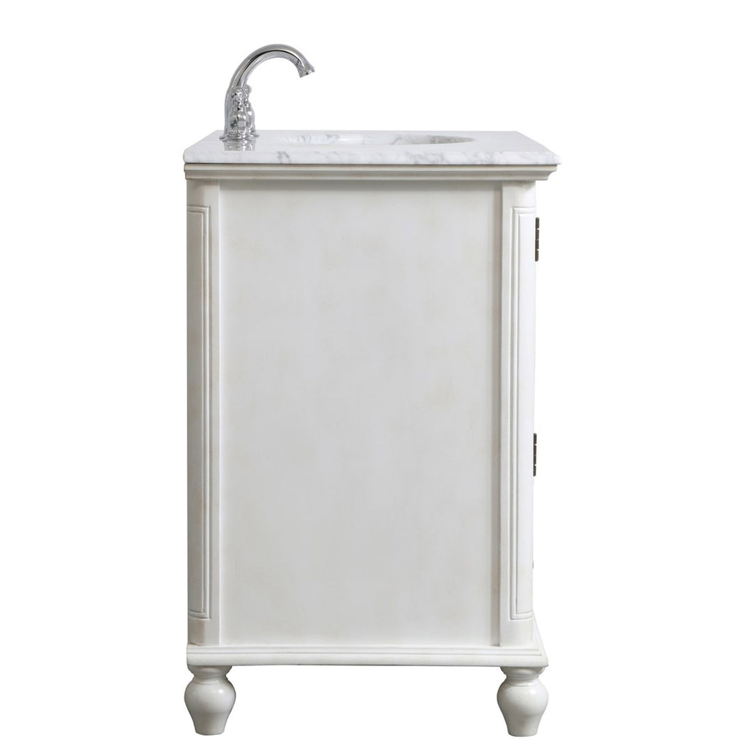 36 Inch Single Bathroom Vanity In Antique White - View 6 - Joshua Marshal